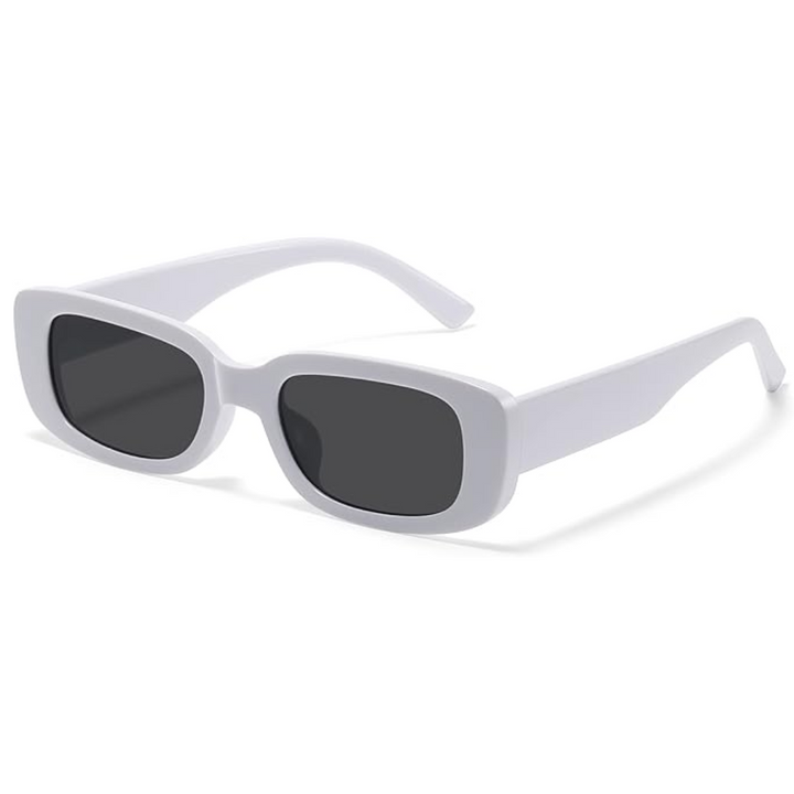 Retro Y2K rectangular sunglasses with UV400, a must-have fashion accessory for any outfit.