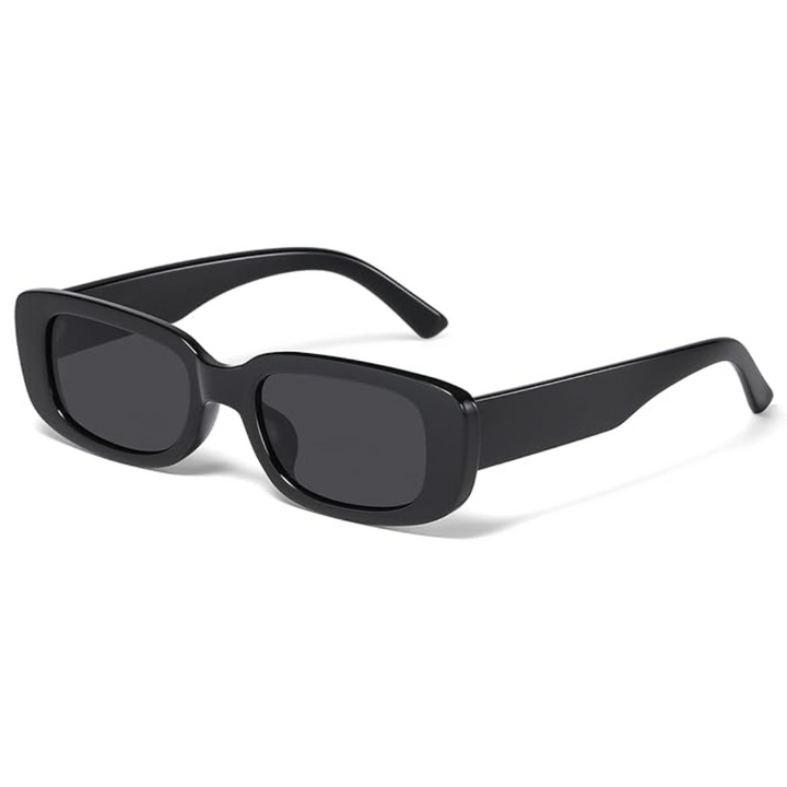 Trendy unisex rectangular Y2K eyewear, retro design with UV400 protection for summer style.