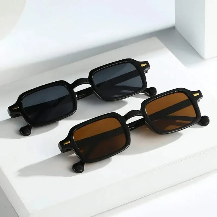 Unisex Retro Square Sunglasses with anti-glare, anti-scratch lenses. Stylish and lightweight fashion eyewear.