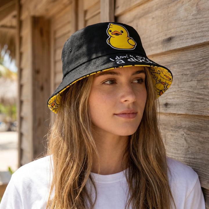 Unisex reversible cartoon bird print bucket hat. Perfect for summer, travel & casual fashion. Stay stylish.