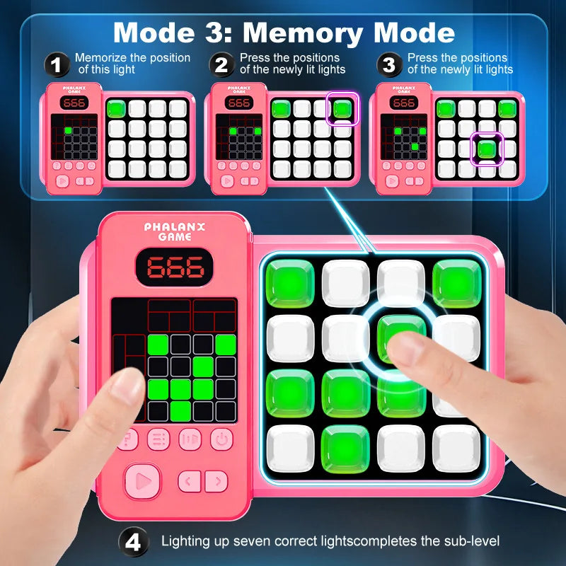 Unisex musical game console for all ages, promoting stress relief and cognitive development.