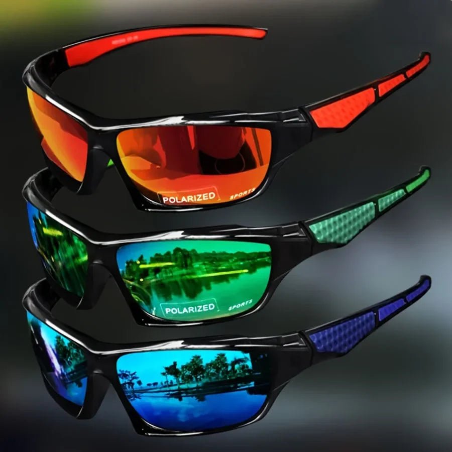 Stylish unisex round polarized sunglasses, providing UV400 eye protection for outdoor activities.
