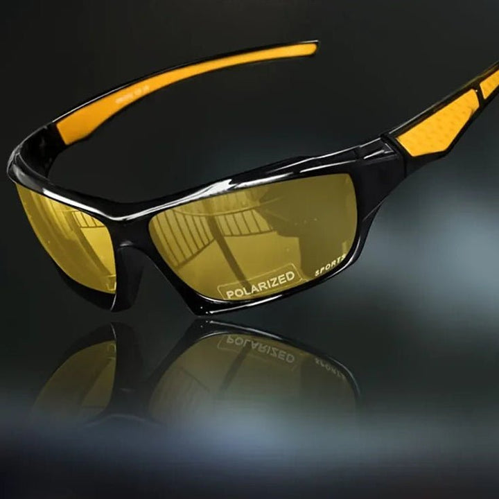 Modern round polarized sunglasses offering full UV400 eye protection & glare reduction for all genders.