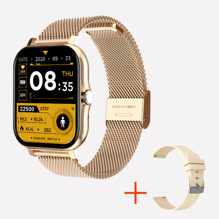 Unisex safety smartwatch with GPS tracking, SOS emergency alert, and personal security features for peace of mind.