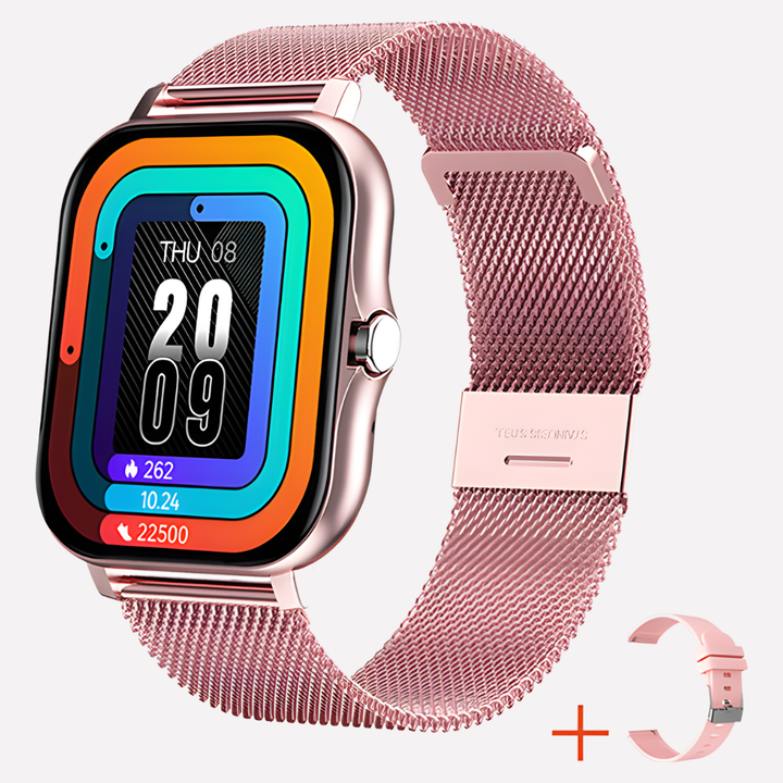 Sleek unisex smartwatch for adults, featuring essential safety, GPS location tracking, and SOS emergency functions.
