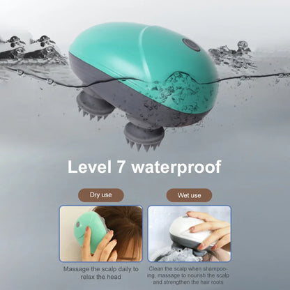 Ergonomic scalp and body massager, unisex, designed for ultimate relaxation and stress relief.