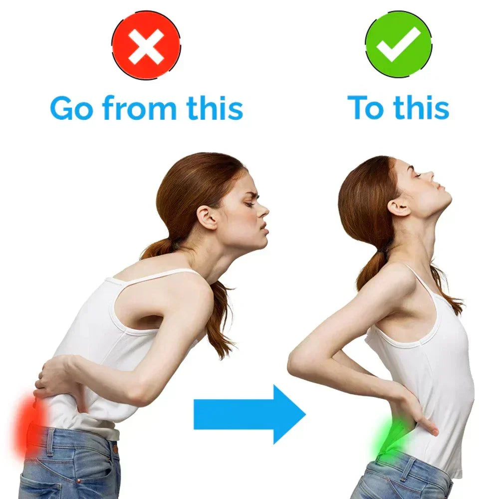 Daily wear support belt providing gentle compression for lower back relief.