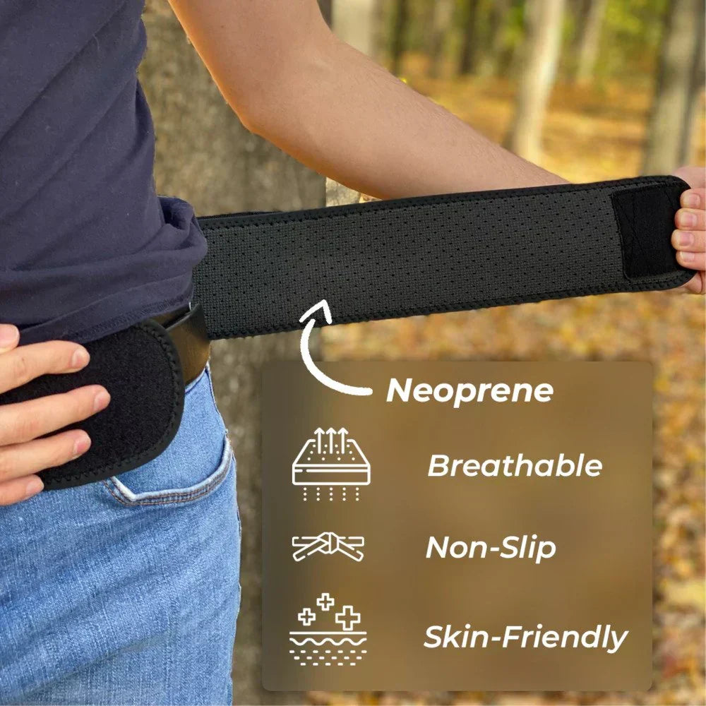 Posture corrective belt, designed to relieve sciatica & lower back discomfort.