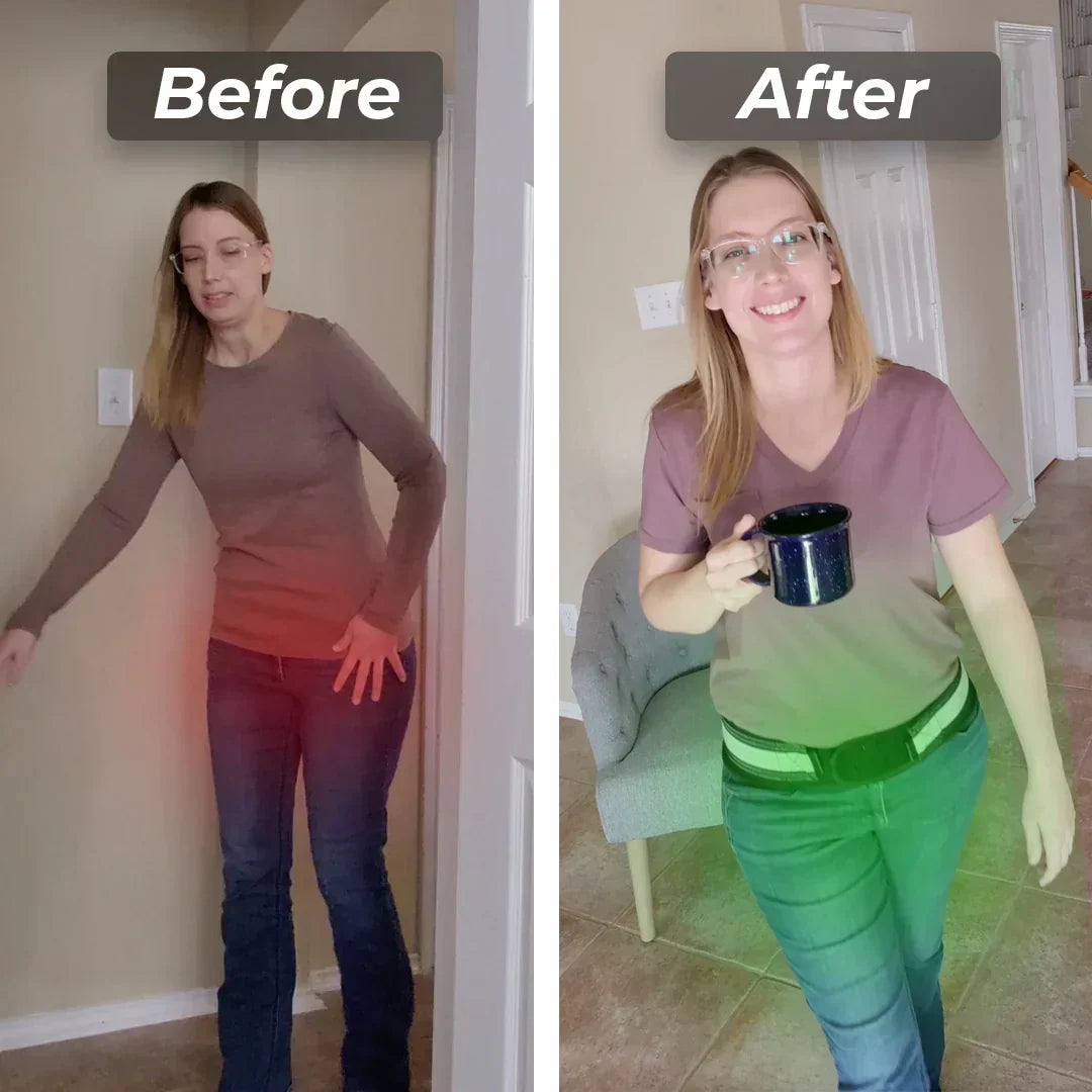 Pain relief belt for men & women, enhancing daily support for lumbar & hip.