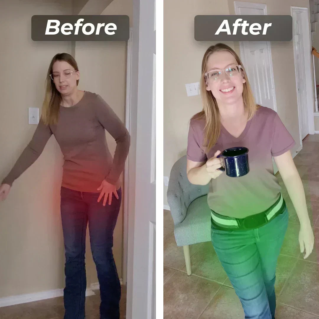 Unisex adjustable belt specifically for sciatica pain, hip support & lower back stability.