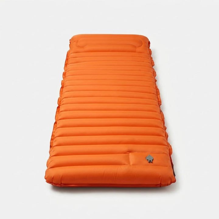 Compact self-inflating sleeping pad, perfect for camping, hiking, and backpacking. Provides 4-inch comfort.