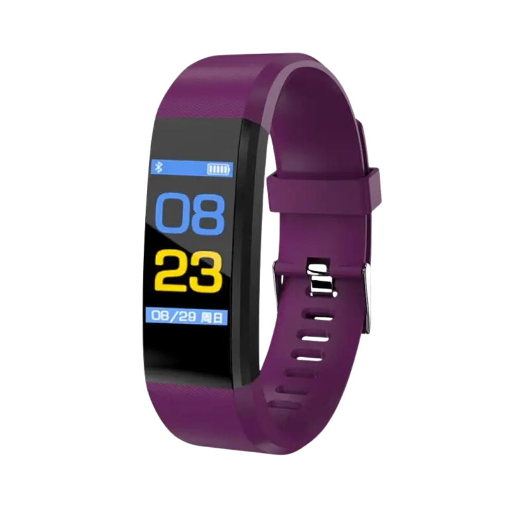 Comprehensive senior smartwatch for heart rate & blood pressure. Easy-to-read display, vital for elderly care.