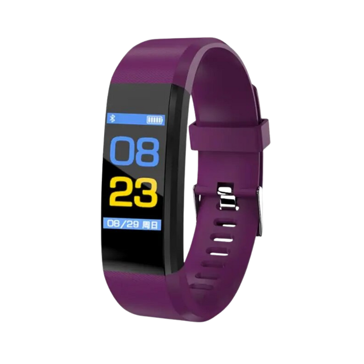 Comprehensive senior smartwatch for heart rate & blood pressure. Easy-to-read display, vital for elderly care.