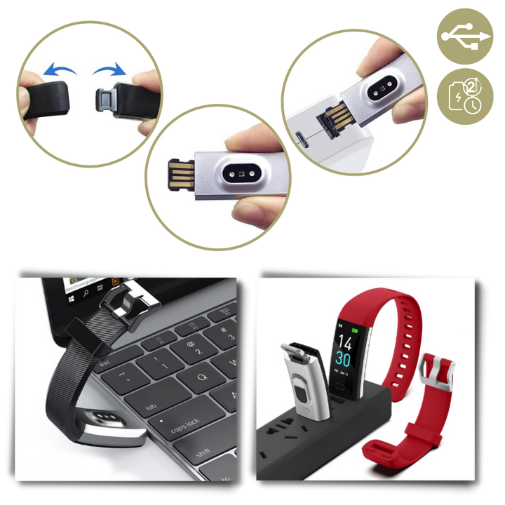 Senior blood pressure watch & heart rate monitor. Smart technology fitness band for elderly care.