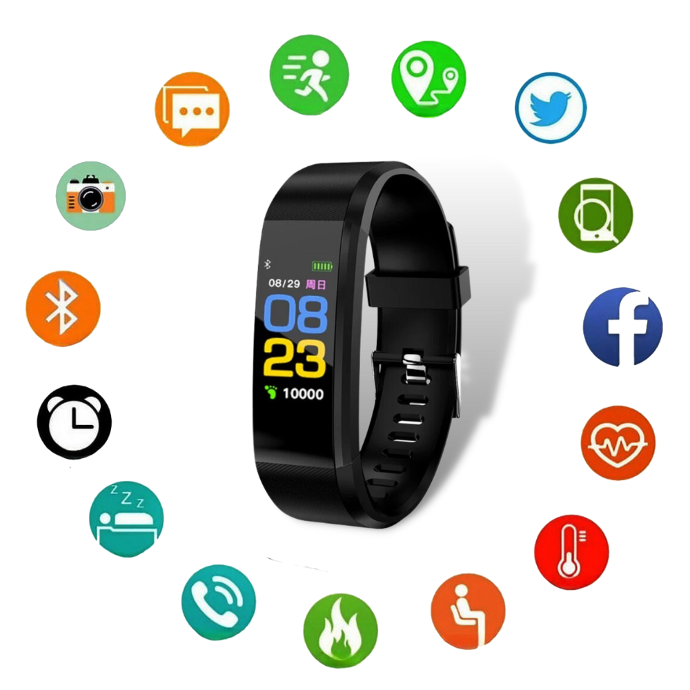 Wearable tech for seniors: Smartwatch monitoring heart rate & blood pressure. Essential health tracker.