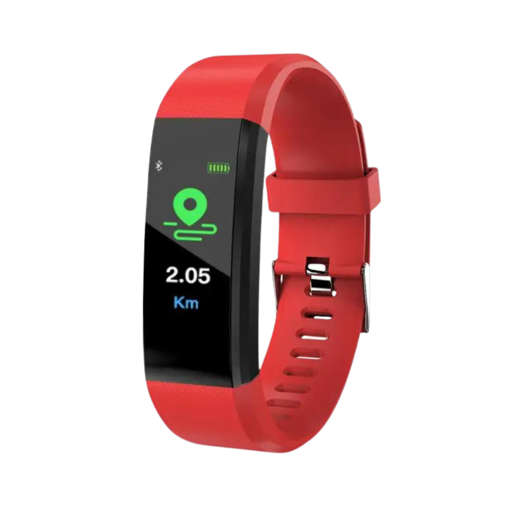 Elderly wellness device: Unisex smartwatch with large display for accurate heart rate & blood pressure.