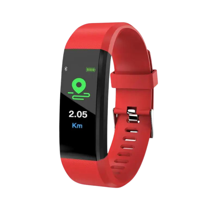 Elderly wellness device: Unisex smartwatch with large display for accurate heart rate & blood pressure.