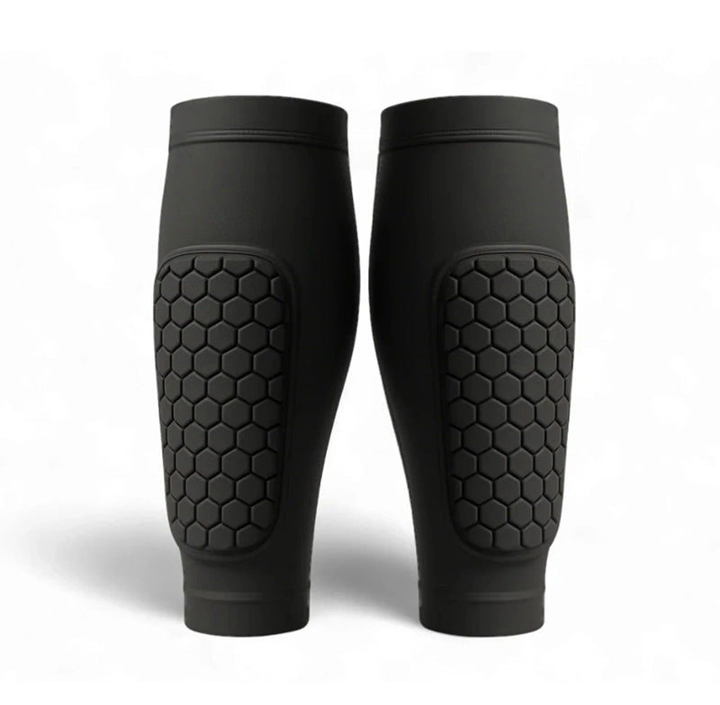 Unisex shin guards for skiing & soccer, offering breathable compression & impact protection. Injury prevention for lower legs.
