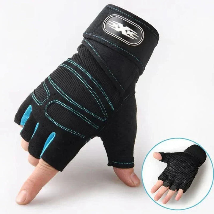 Professional grade training gloves with wrist stabilization & shock absorption for intense workouts.