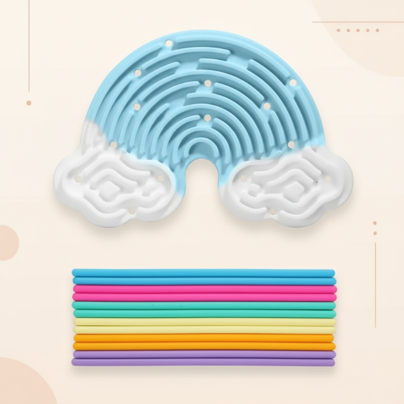 Assortment of unisex silicone fidget boards in various colors, perfect for stress relief and focus.