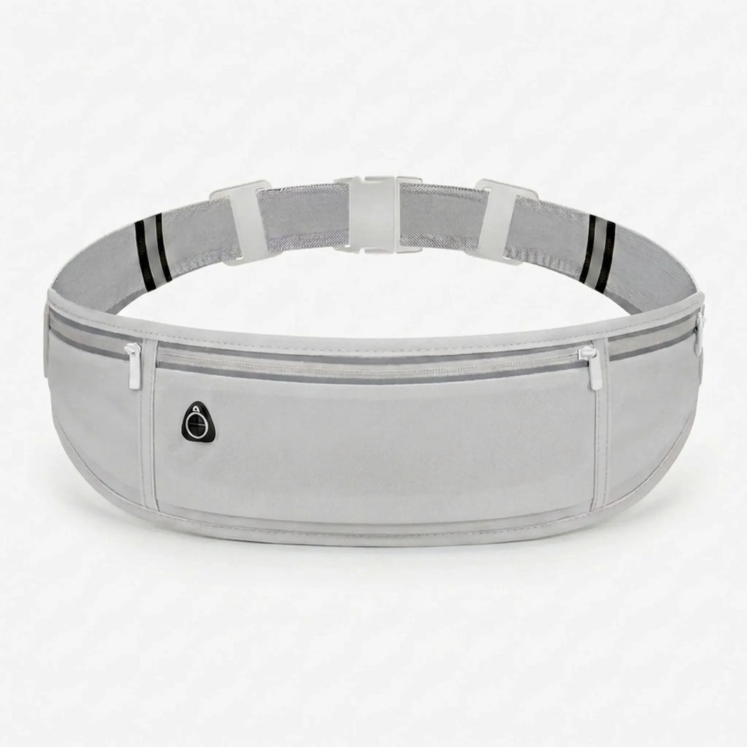 Durable, lightweight slim running belt with an adjustable strap and secure zip for essentials.
