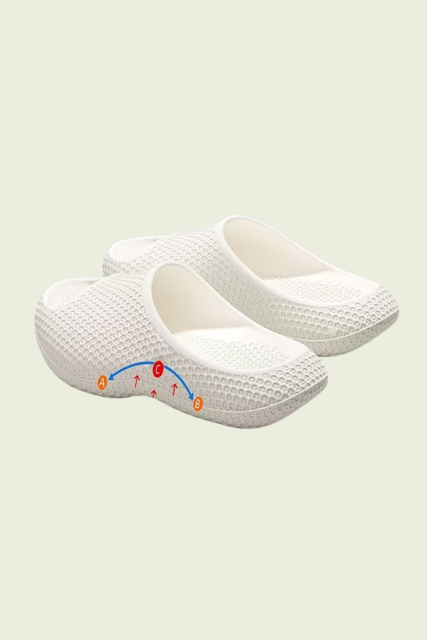 Comfortable unisex arch support home slippers, easy slip-on design for ultimate foot comfort.