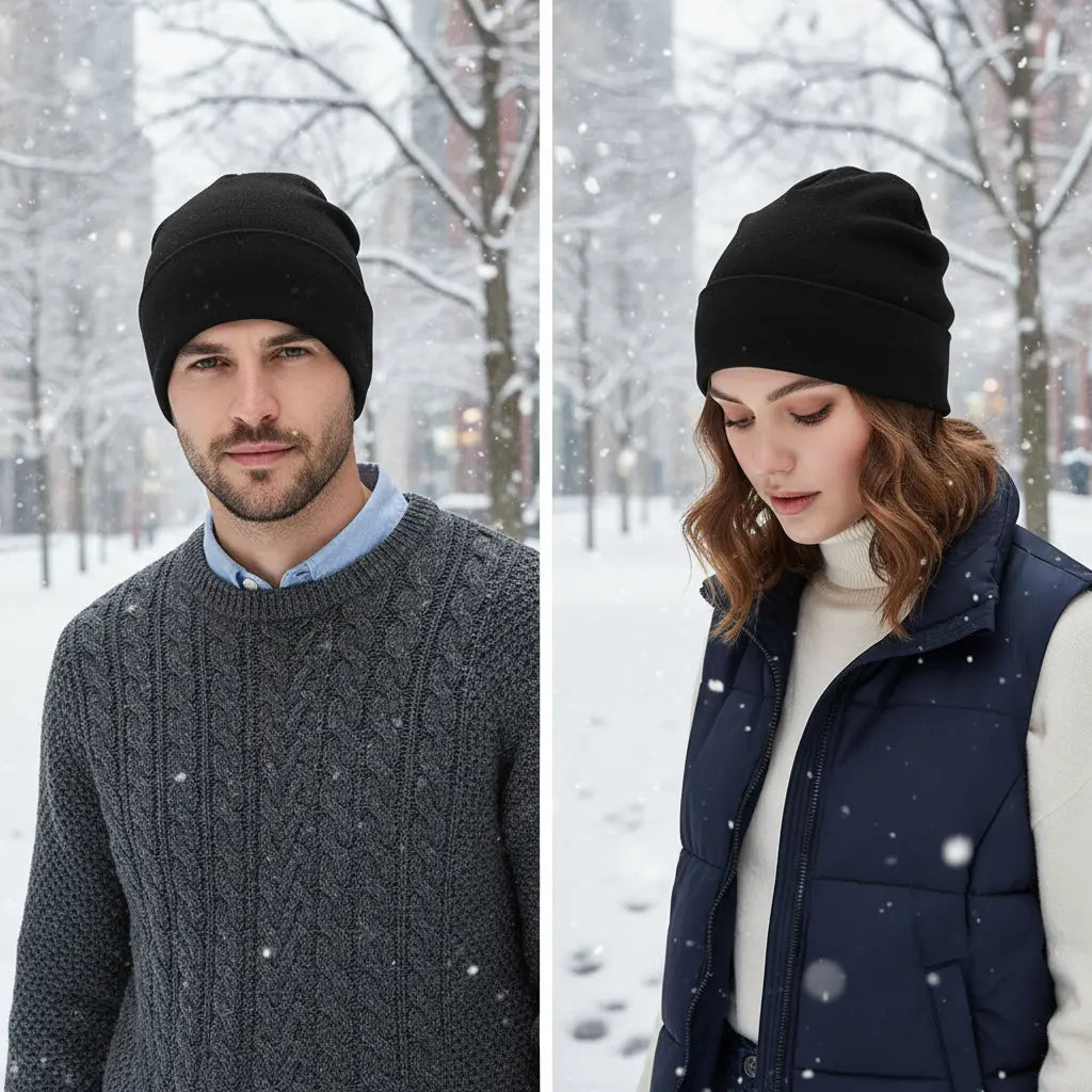 Unisex Slouchy Beanie for warmth & style. Comfortable fit, perfect for winter & autumn.