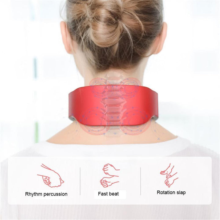 Unisex Smart neck massager for personal care, offering heat and deep tissue massage to relieve muscle pain.