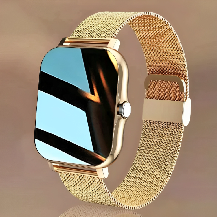 Unisex smart watch & fitness tracker with Bluetooth calling, heart rate monitor, and activity tracking. Modern wearable tech.