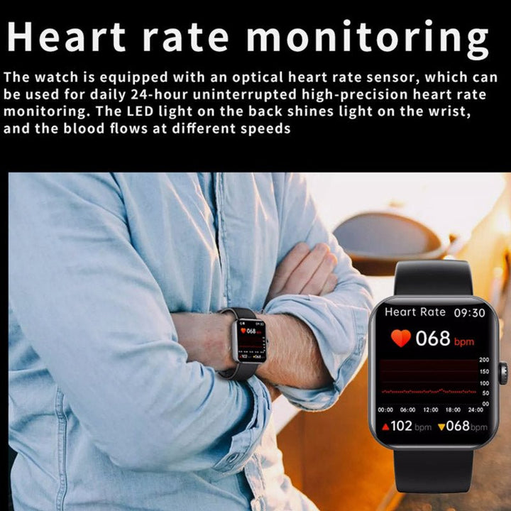 All-in-one wellness smartwatch with non-invasive blood sugar, heart rate, & fitness tracking. Daily health.