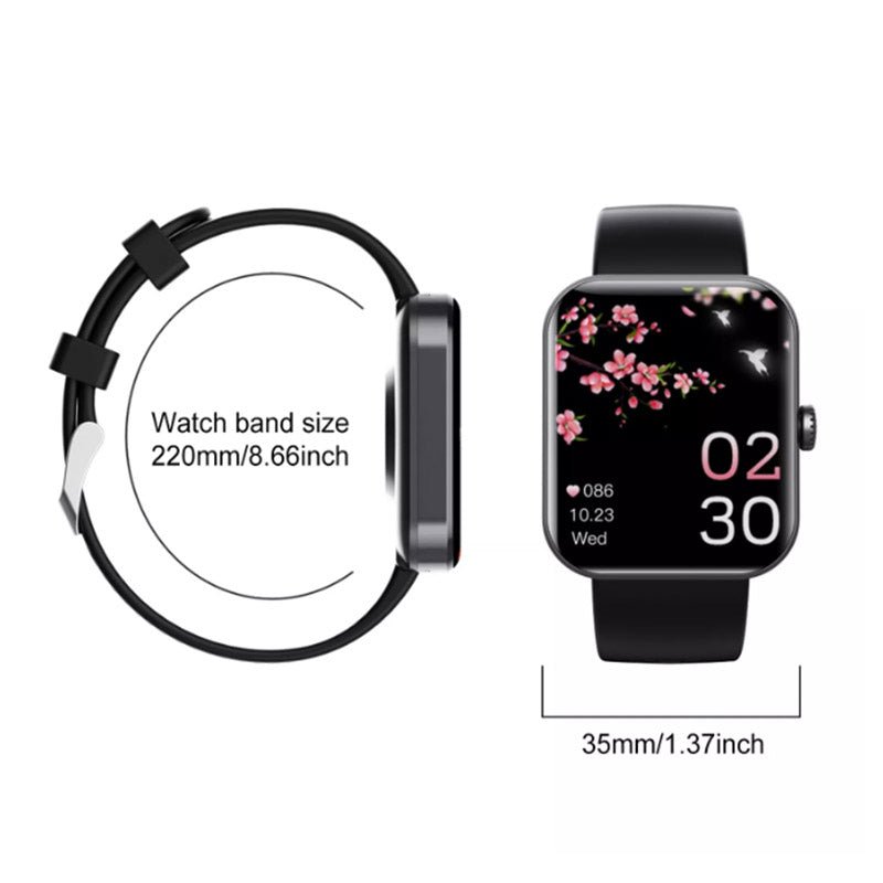 Easy-to-use unisex glucose monitoring smartwatch for active lifestyles. Health tracker & fitness device.