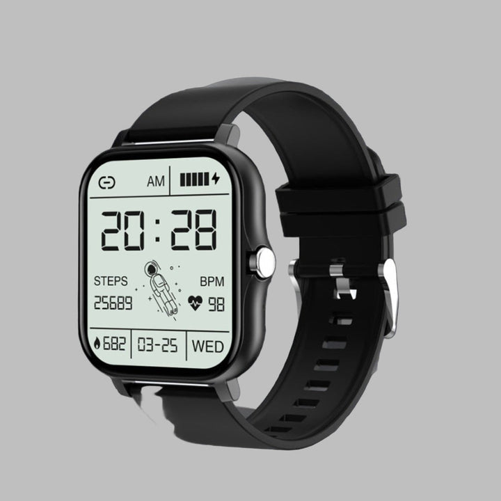 Unisex smartwatch (New4) with heart rate, activity, sleep tracker & smart notifications. Modern digital wearable tech.