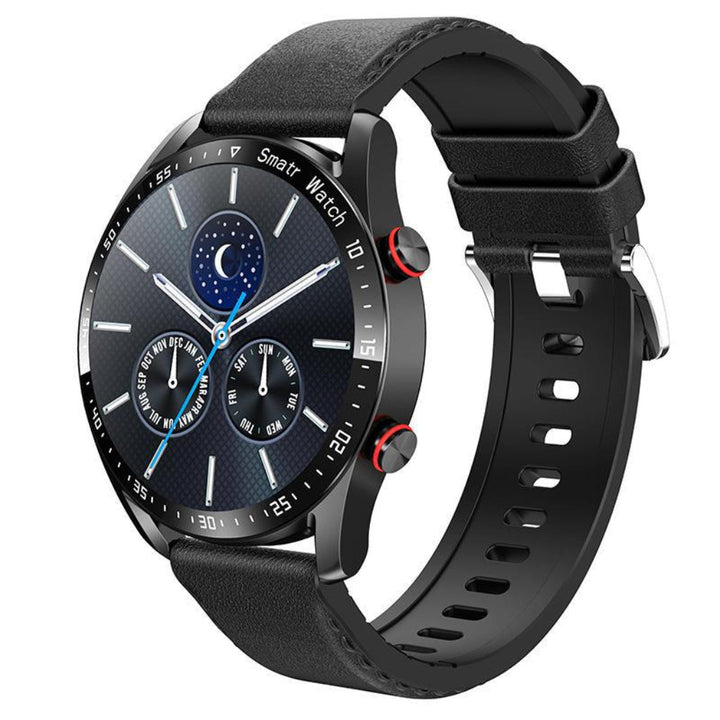 Unisex smartwatch with Bluetooth calls, heart rate monitoring, and sleep tracking for daily health and communication.
