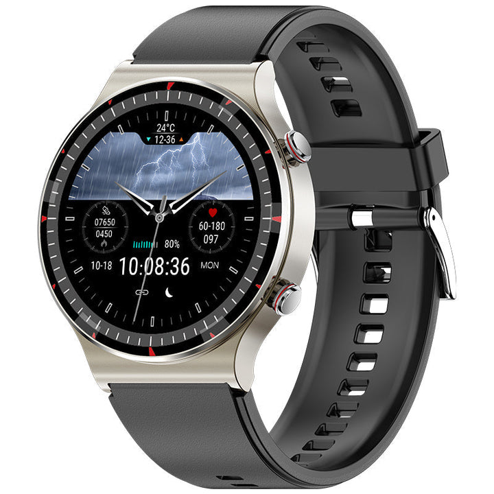 Unisex smart watch with bright display showing multiple health metrics simultaneously.