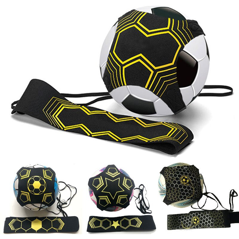 Unisex soccer training belt with ball attached, enhancing skill development and control for football players.