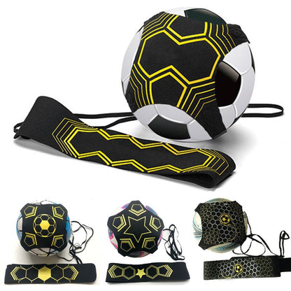 Unisex soccer training belt with ball attached, enhancing skill development and control for football players.
