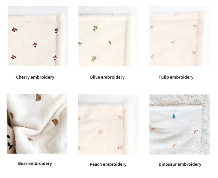Baby shower gift: Unisex soft fleece blanket, ideal for swaddling, cuddling & nursery decor.