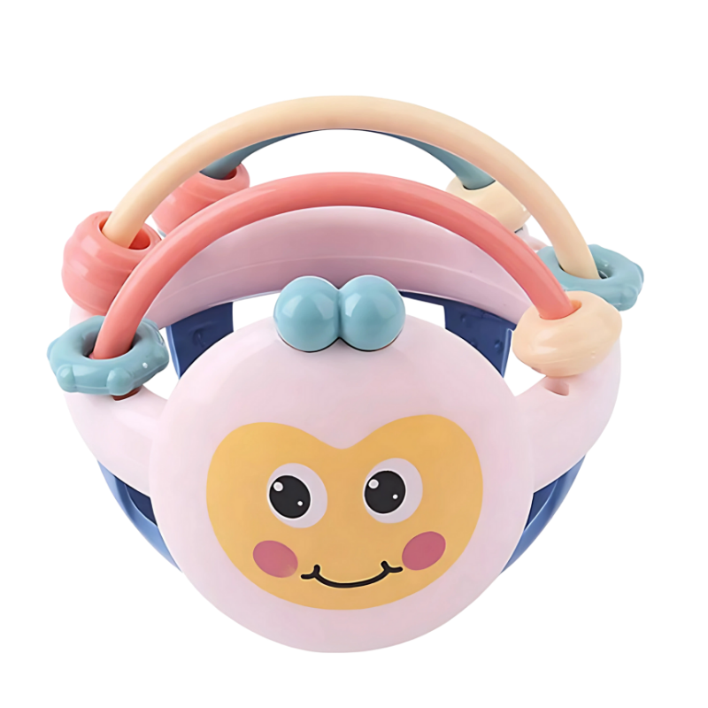 Ergonomic unisex baby teether made from food-grade silicone perfect for teething aid & sensory play