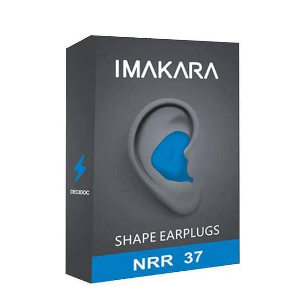 Waterproof, comfortable silicone earplugs for soundproof sleeping, studying & noise reduction.