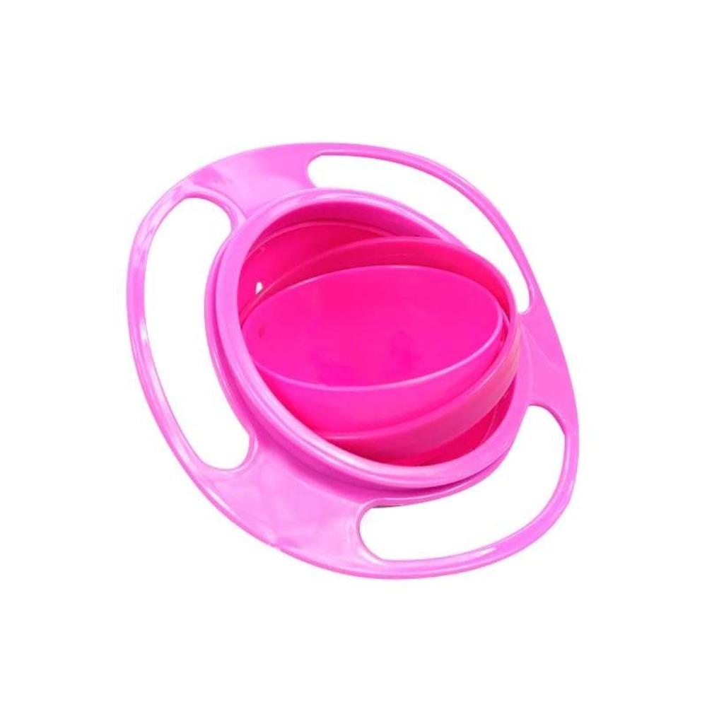 Close-up of innovative 360-degree rotating mechanism in a green gyro bowl