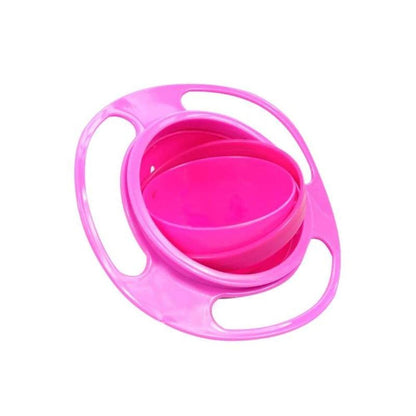 Close-up of innovative 360-degree rotating mechanism in a green gyro bowl