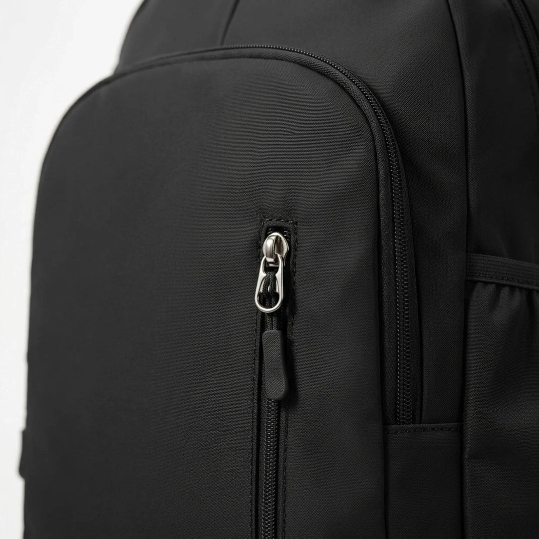 Versatile unisex gym bag & travel backpack with organized storage, including a separate shoe compartment.