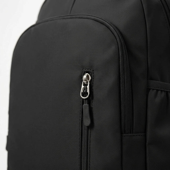 Versatile unisex gym bag & travel backpack with organized storage, including a separate shoe compartment.