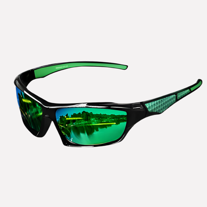 Durable sports sunglasses with UV400 polarized anti-glare lenses. Ideal for running, cycling & outdoor gear.