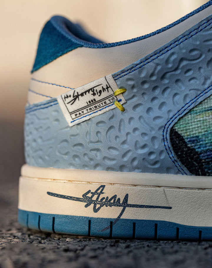Starry Night unisex sneakers. Artistic Van Gogh inspired shoes providing ultimate comfort and urban style.