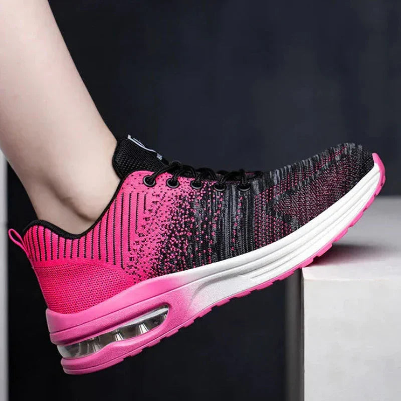 Breathable unisex safety sneakers, air-cushioned for all-day comfort in warehouses & factories.
