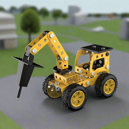 DIY metal assembly vehicle, STEM educational toy, enhances problem-solving skills