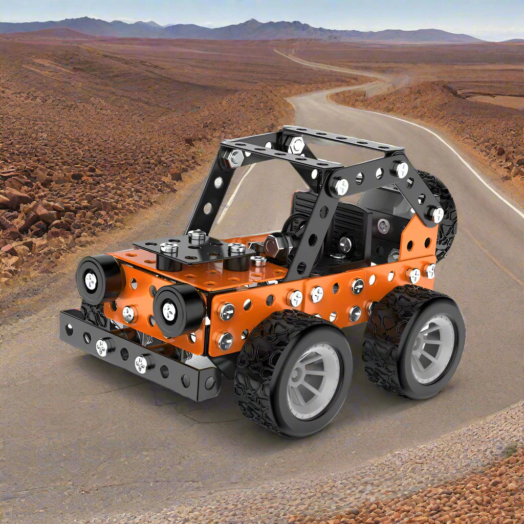 Metal assembly toy car, STEM learning kit, great for aspiring mechanics