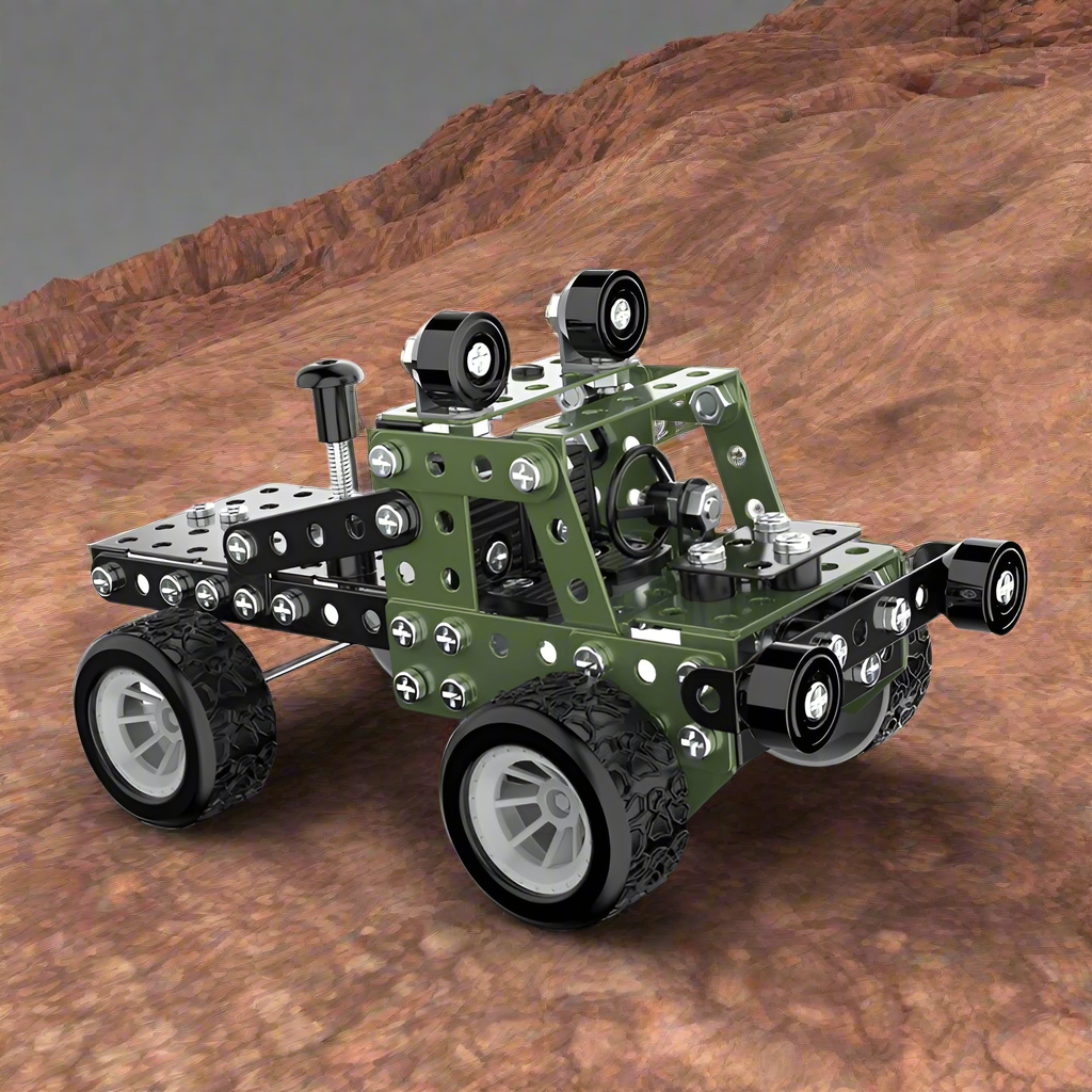 DIY metal construction vehicle, STEM toy, fun and challenging assembly kit