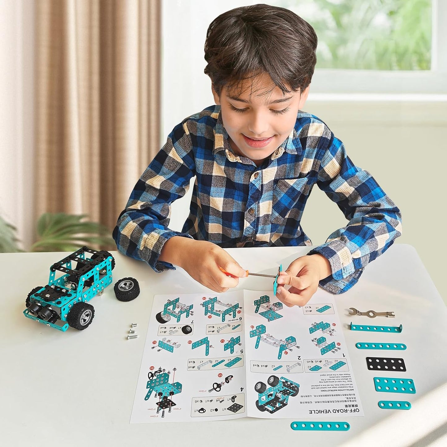 Educational metal toy, DIY vehicle model kit, fantastic STEM learning experience